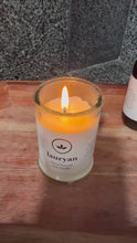Load image into Gallery viewer, Lauryan eucalyptus yoga candle — natural soy wax candle for yoga practice